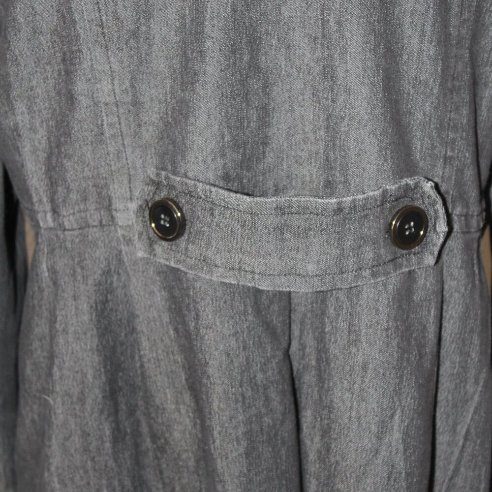 Kenar Sport Coat Jacket Blazer Gray Denim Pleated Size XL Pre-Loved EUC - Picture 11 of 13